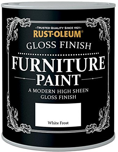 Rust-Oleum Gloss Finish Furniture Paint White Frost 125ml