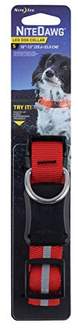 Nite Ize Signalband NiteDawg LED Dog Collar, rot, S, NI-NND2S-10-R3