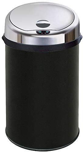 Inmotion 30L Black Stainless Steel Auto Sensor Kitchen Waste Dust Bin