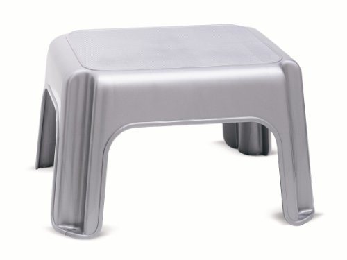 Addis Step Stool Solid, Metallic Silver, 1 510044