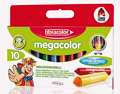 Fibracolor 10950SW010SE megamarker, 10-pack