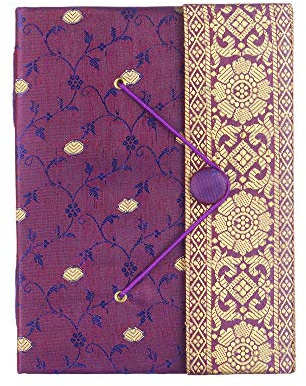 Paper High Sari Zeitschrift Notebook Große 140 x 185 - Lila