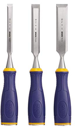 Marples MS500-S5 Bevel Edge Chisel Set with Striking Cap (3-Piece)