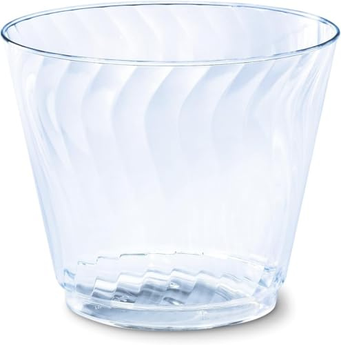 Chinet Cut Crystal Plastic Cups 9 Oz, 25 Tumblers/Pack, 2 Pack (50 Count)