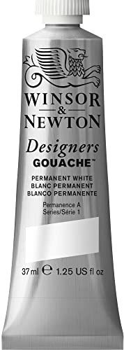 Winsor & Newton Designer's Gouache, 37 ml (1.25oz) tube, Permanent White