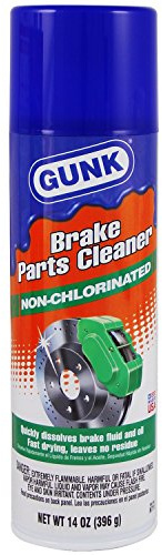 GUNK Brake Parts Cleaner – Non-Chlorinated Brake Cleaner Spray Can – Fast-Drying Formula for Pads, Rotors & Calipers - Helps Remove Brake Dust, Oil, Grease & Fluid – 14 oz (Case of 12)