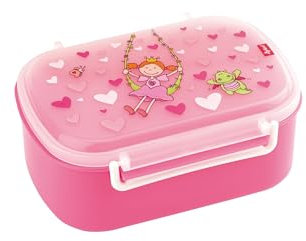 SIGIKID 24472 Brotzeitbox Pinky Queeny Lunchbox BPA-frei Mädchen empfohlen ab 2 Jahren rosa, 11 x 7 x 17