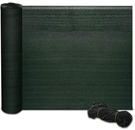 casa pura Zaunblende in Fachhandel-Qualität - grün, 1,2m x 50m effektiver Sichtschutz, Windschutz, Schattiernetz für Sportplatz, Garten, Maschendrahtzaun - Tennisblende