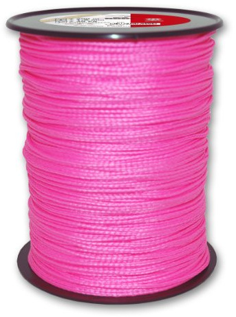 Chapuis - Corde Polypropylène Tressée - Résistance à la Rupture Indicative 40 kg - Diamètre 1,5 mm - Longueur 200 m - Loisirs et Jardinage - Rose Fluo
