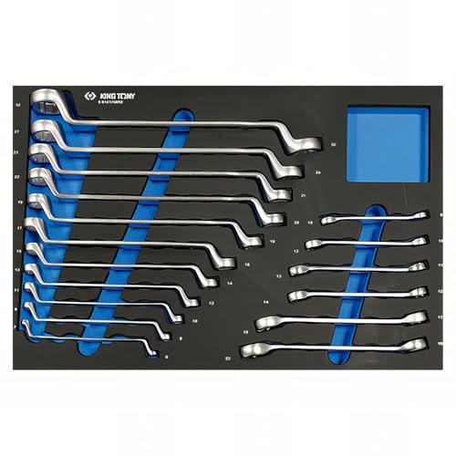 king tony 991017MRE Lot de 17 clés Mixtes en Mousse EVA et polypropylène