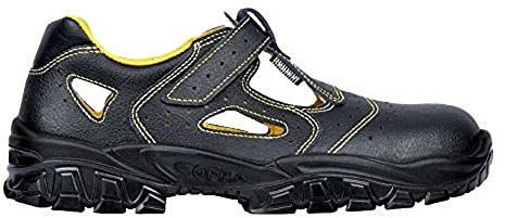 Cofra NT310-000.W42 NEW DON S1 SRC säkerhetssandaler, svart/gul, storlek 42