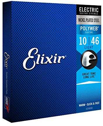 Elixir® Saiten E-Gitarrensaiten mit POLYWEB® Beschichtung, Light (.010-.046)