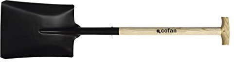 Pala Quadrata 325Mm Manico Legno Aperto