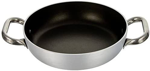 Agnelli Platinium Stieltopf aus Aluminium mit 2 Griffen aus Edelstahl, Silber, Silber, 20 cm