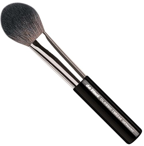 da Vinci, CLASSIC LUXE Puder- & Rougepinsel, Naturhaar, spitze Form, ideal für Puder, Rouge, Highlighter & Bronzer, hochglanz schwarzer Holzgriff, Kosmetikpinsel, Handmade in Germany