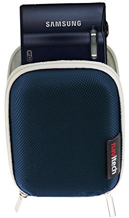 Navitech Blue Water Resistant Hard Digital Camera Case Cover Compatible With The Samsung WB30F / ST150F / DV150F / ST200F / DV151F / ST72 / ST77 / DV300F / WB750 / WB700 / WB210 / T96 / ST95 / ST93 / ST700 / ST66 / ST65 / ST6500 / ST30 / PL210 / PL20 / PL170 / PL120 / MV800 / ES90 / ES80 / MV900F / SH100