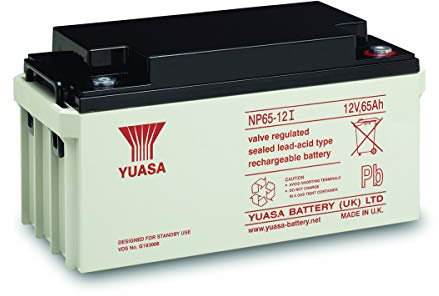 Yuasa NP65-12 12V Lead Acid Battery, UPS Backup Alarm and Emergency Battery (Pack of 1)