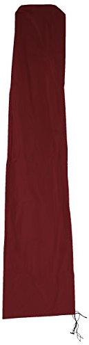 Schutzhülle Meran für Marktschirm bis 5m, Abdeckhülle Cover mit Reißverschluss - bordeaux