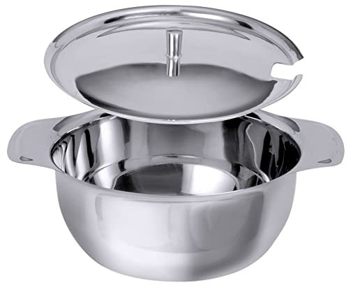Contacto Suppenterrine 3250 ml Ø21 cm Edelstahl 18/10, hochglänzend, Gastro-Qualität, spülmaschinengeeignet, stapelbar, für Buffet, Küche & Catering