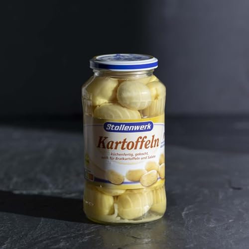 Stollenwerk Kartoffeln im Glas | Küchenfertig Gekochte Kartoffeln | Bequeme und Leckere Beilage