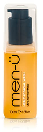 men-ü Healthy Facial Wash 100ml, für bis zu 265 Wäschen, hohe Konzentration, gesunde Gesichtsreinigung, für Männer vor oder nach der Rasur, Gesichtsreinigung Männer, Face Cleanser Men
