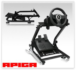 APIGA AP2 LENKRAD-KONSOLE (faltbar) (Modell 2026) für Logitech G27 T500RS GT5 etc.
