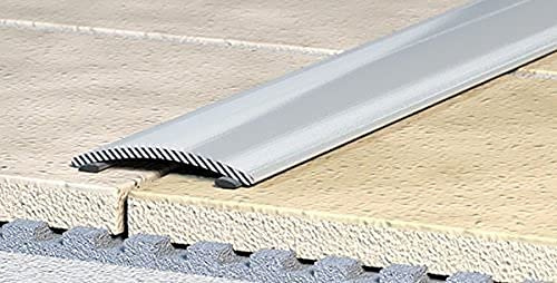 Övergångsprofil, justeringsprofil, kompensator 60 mm – anodiserad aluminium: Naturlig-silver – självhäftande (C-02)