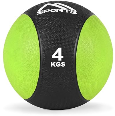 MSPORTS Medizinball 1 – 10 kg – Professionelle Studio-Qualität inkl. Übungsposter Gymnastikbälle
