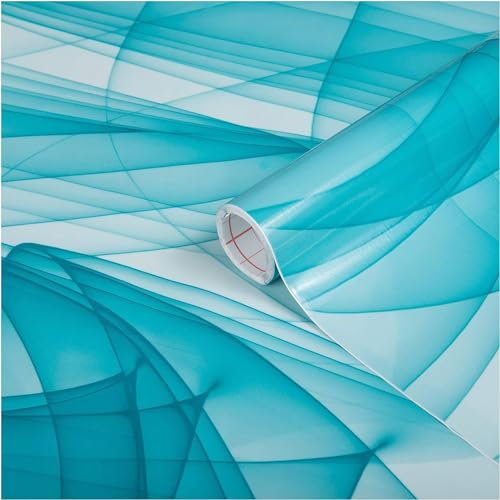 d-c-fix Möbel-Klebefolie Murano Blue, 45 cm x 1,5 m - abwaschbare und selbstklebende Deko-Folie für Küche, Schrank, Tisch & Fensterbank - modern & nachhaltig
