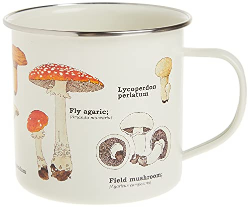 Gift Republic Mug en émail Motif Champignons Multicolore