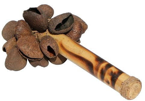Wogeka - Cakoka Pangi - Klapper Rassel Musikinstrument Rhythmus-Shaker Maraca Mus106
