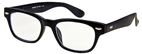 I NEED YOU Lesebrille Woody / +2.50 Dioptrien/Schwarz, 1er Pack