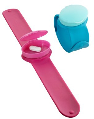 Pillendose pink/Tablettendose als Armband - NEUHEIT - EXCLUSIV BEI UNS