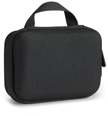 Amazon Basics Small GoPro and Action Cameras Protection Case with Internal Foam, Portable & Lightweight, 6.5 x 5.0 x 2.5 inches, Solid - Black