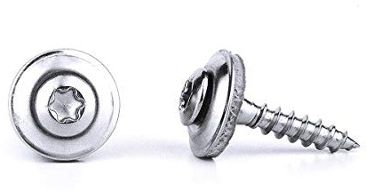 200 Stück Spenglerschrauben 4,5x25 mm TX20 von PROFICA - 15 mm EPDM Dichtscheibe - A2 Edelstahl - DIN7995 - Rostfrei