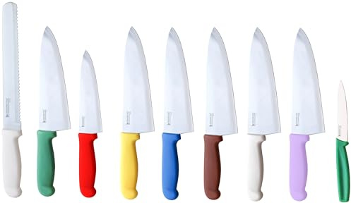 Dolomiten Inox Colour Coded Allergy Knife Set with Mauve Knife