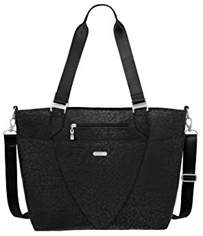 Baggallini Avenue Tote, Black Cheetah Emboss, One Size