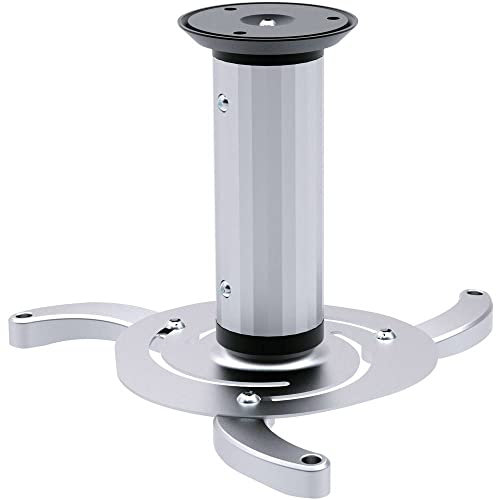 Speaka Professional Projector Beamer-Deckenhalterung Neigbar, Drehbar Boden-/Deckenabstand (max.): 20 cm Silber