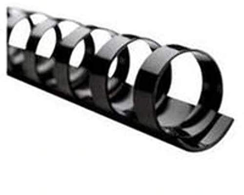 GBC Kunststoff-Binderücken 21 Ringe 95 Blatt A4 12 mm 100 Stück schwarz