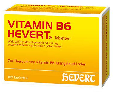 Vitamin B6 Hevert zur Therapie von Vitamin B6-Mangelzuständen, 100 St. Tabletten