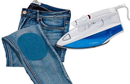 PRYM 14 x 10 cm 2-teilig Denim Patches für Bügeln/Sewing-on, mittel blau