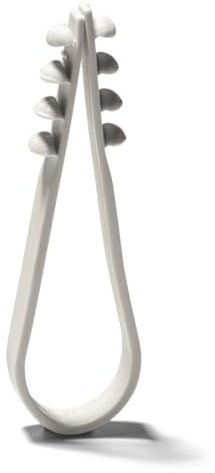 Dübelschelle DKS 3-13 hellgrau, Kabelbinder, Kabelhalter (Packung mit 200 Stück), Schlaufendübel, Steckschlaufe Stecklaschen Dübelklemmschelle Kabelbefestigung
