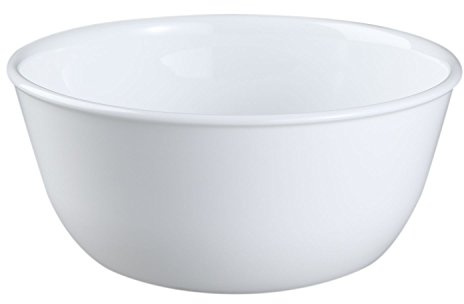 Corelle Coordinates Wh Corelle Livingware Super Glass Soup/Cereal Bowl, 28 oz, Winter Frost White, Set of 3
