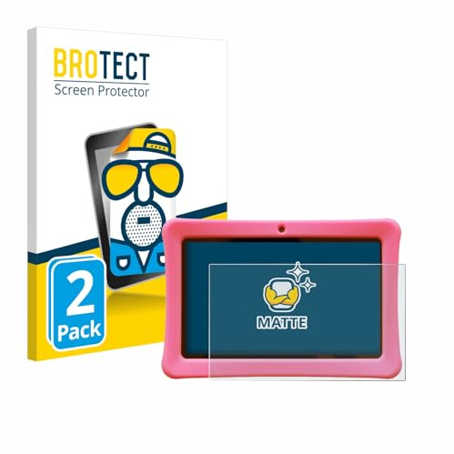 BROTECT Entspiegelungs-Schutzfolie für Contixo Kids 7 Tablet (2 Stück) Matte Displayschutz-Folie, Anti-Reflex, Anti-Fingerprint
