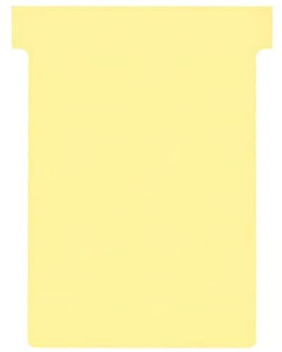 Nobo T-Karten Reiter oben 15 mm breit unten 92 x 80 x 120 mm Größe 3 100 Stück gelb