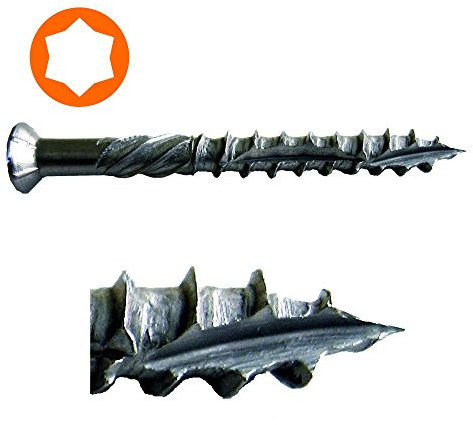 TX-Terrassenschraube C1-Edelstahl 5,0 x 60 mm/Pck a 100 Stück