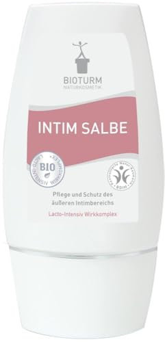 BIOTURM Intim Salbe – beruhigende Pflege für den äußeren Intimbereich mit Kamille, Ringelblume & Lavendel – pH-hautneutral & regenerierend – ideal bei Reizungen & nach der Intimrasur, 30 ml