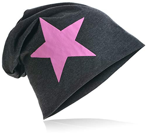Jersey slouch beanie lång mössa med stjärnstil unisex enfärgad män kvinnor trend, En Storlek