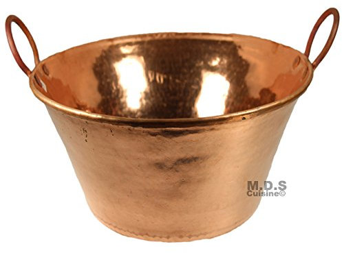 Cazo De Cobre Para Carnitas Large 13 Heavy Duty Gauge Cobre 100% Made Mexico