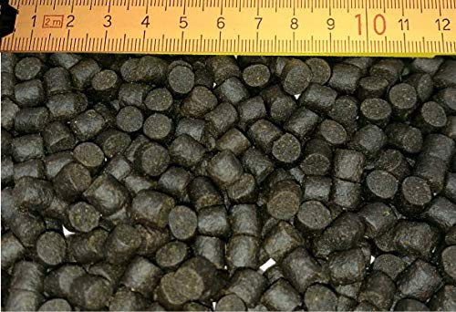 Premium Störfutter 8 mm Körnung – 5.000 ml im Beutel, sinkend, hochwertiges Fischfutter für Störe & Forellen, für Zucht und Gartenteich